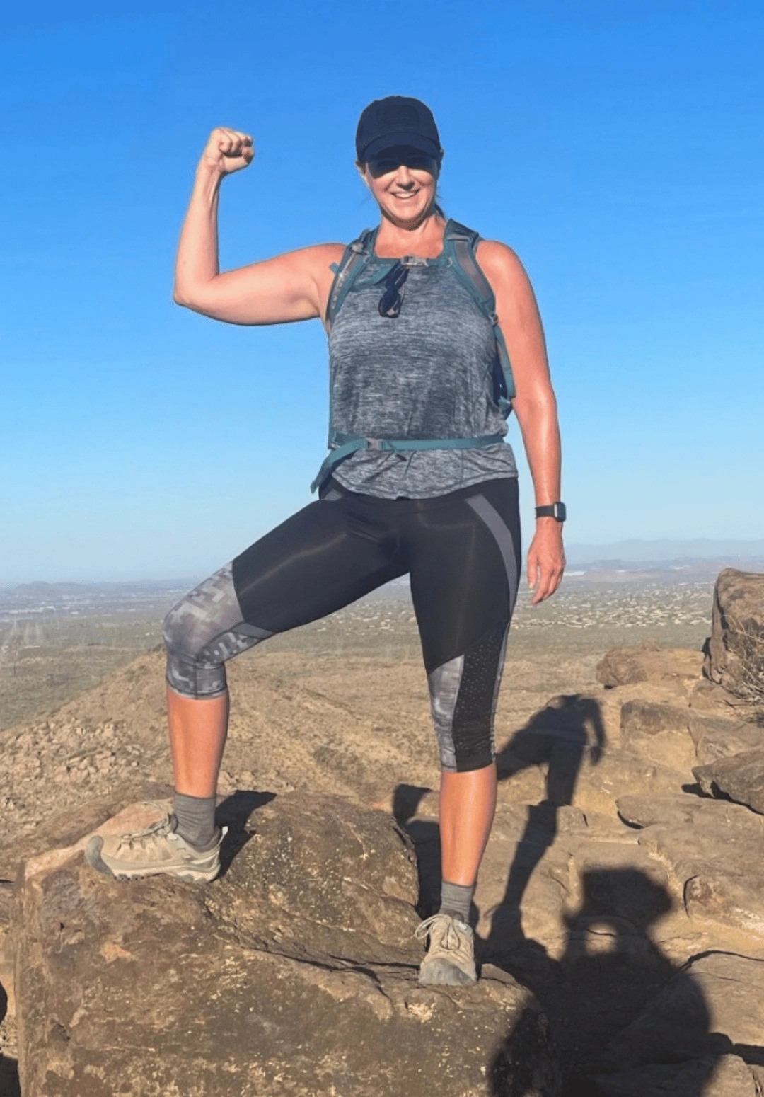 Suzanne on the hike in June 2022